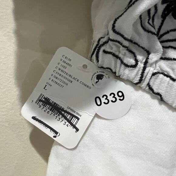 Free People Women's Lotus Set Top & Skirt White\Black Size L NWT - Picture 7 of 7